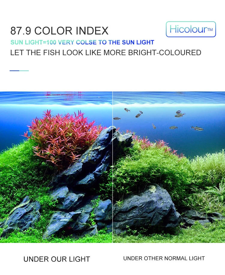 Super Slim LED Aquarium Light – Clip-On Waterproof Plant Grow Lamp