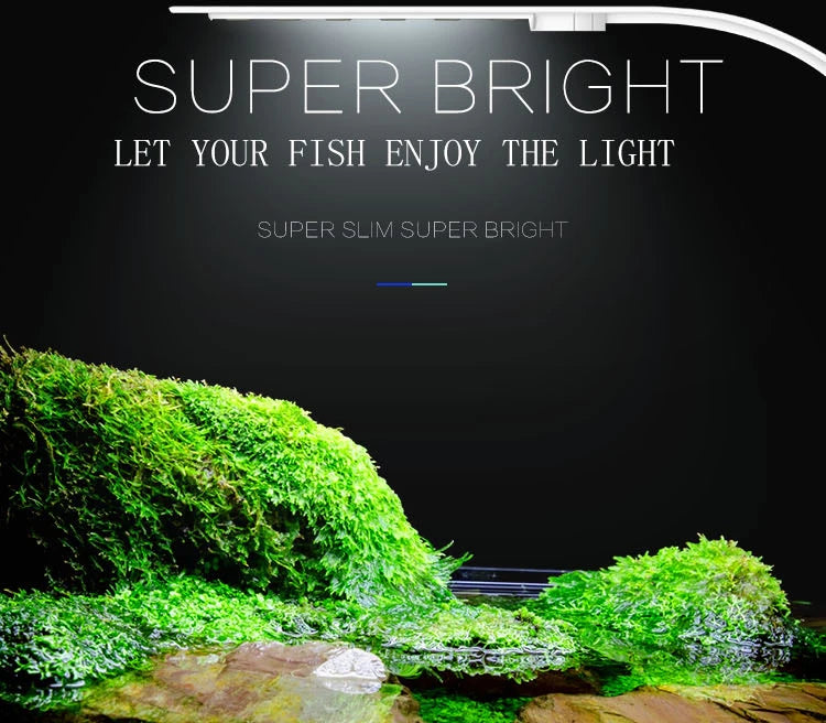 Super Slim LED Aquarium Light – Clip-On Waterproof Plant Grow Lamp