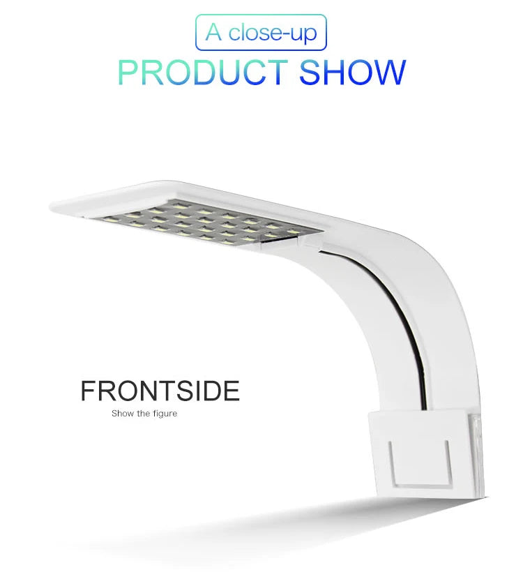 Super Slim LED Aquarium Light – Clip-On Waterproof Plant Grow Lamp