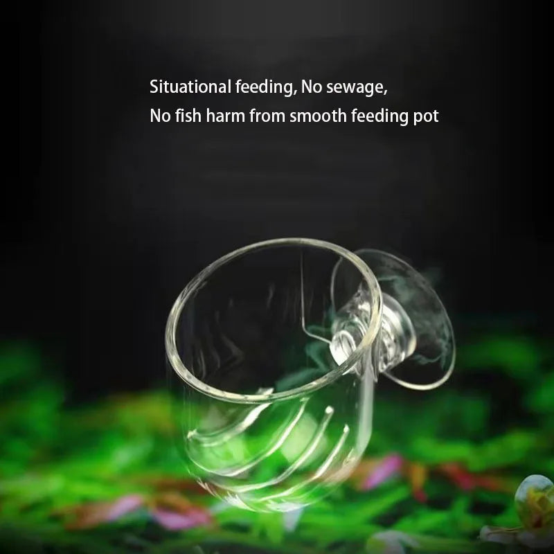 Acrylic Hanging Aquarium Planting and Feeding Cup