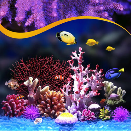 Resin Coral Reef Aquarium Ornament – Vibrant Coral Decor for Fish Tanks & Home Aquascapes