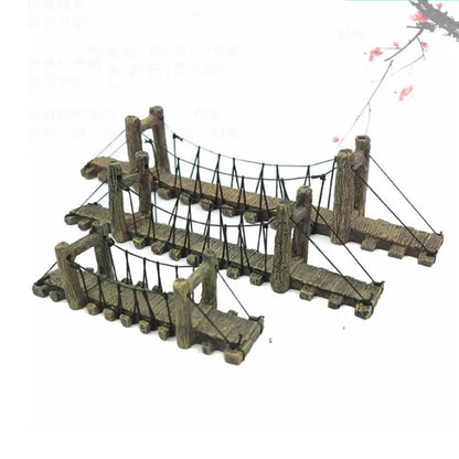 Resin Aquarium Bridge Ornament – Rockery-Style Decoration for Freshwater and Saltwater Tanks