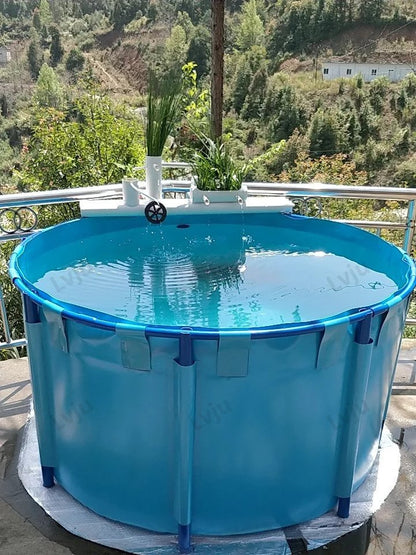 280 Gallons Round Aquaculture Aquaponic Breeding Fish Farms Aquarium Pond Fish Tank