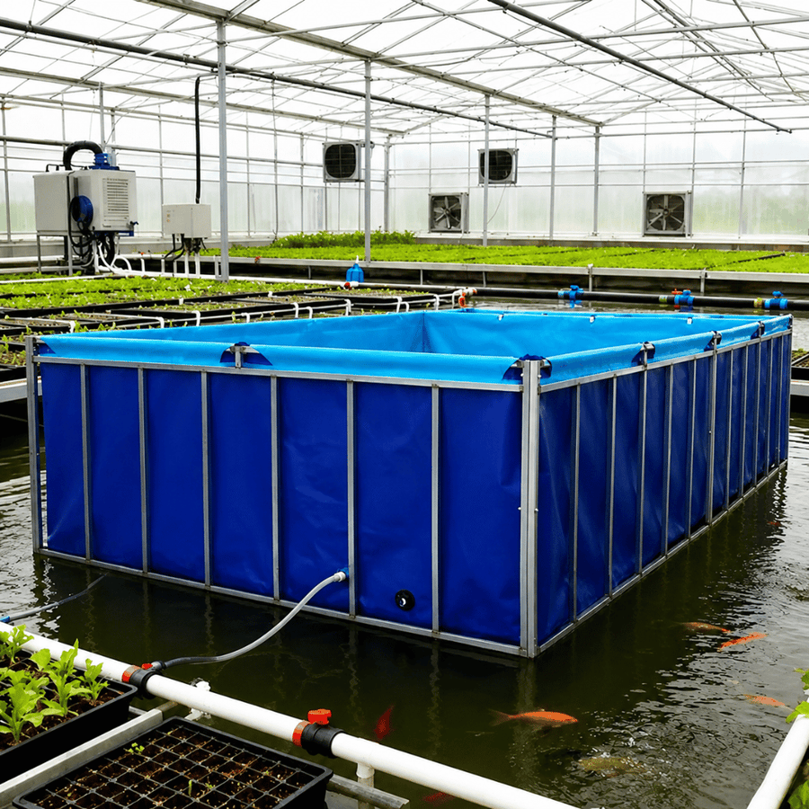 Rectangular Welded Bracket Fish Farming Tanks