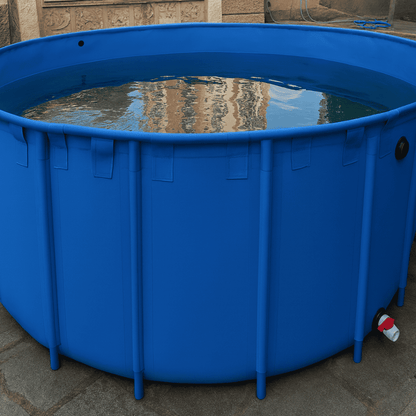 1294 Gallons Round Aquaculture Aquaponic Breeding Fish Farms Aquarium Pond Fish Tank