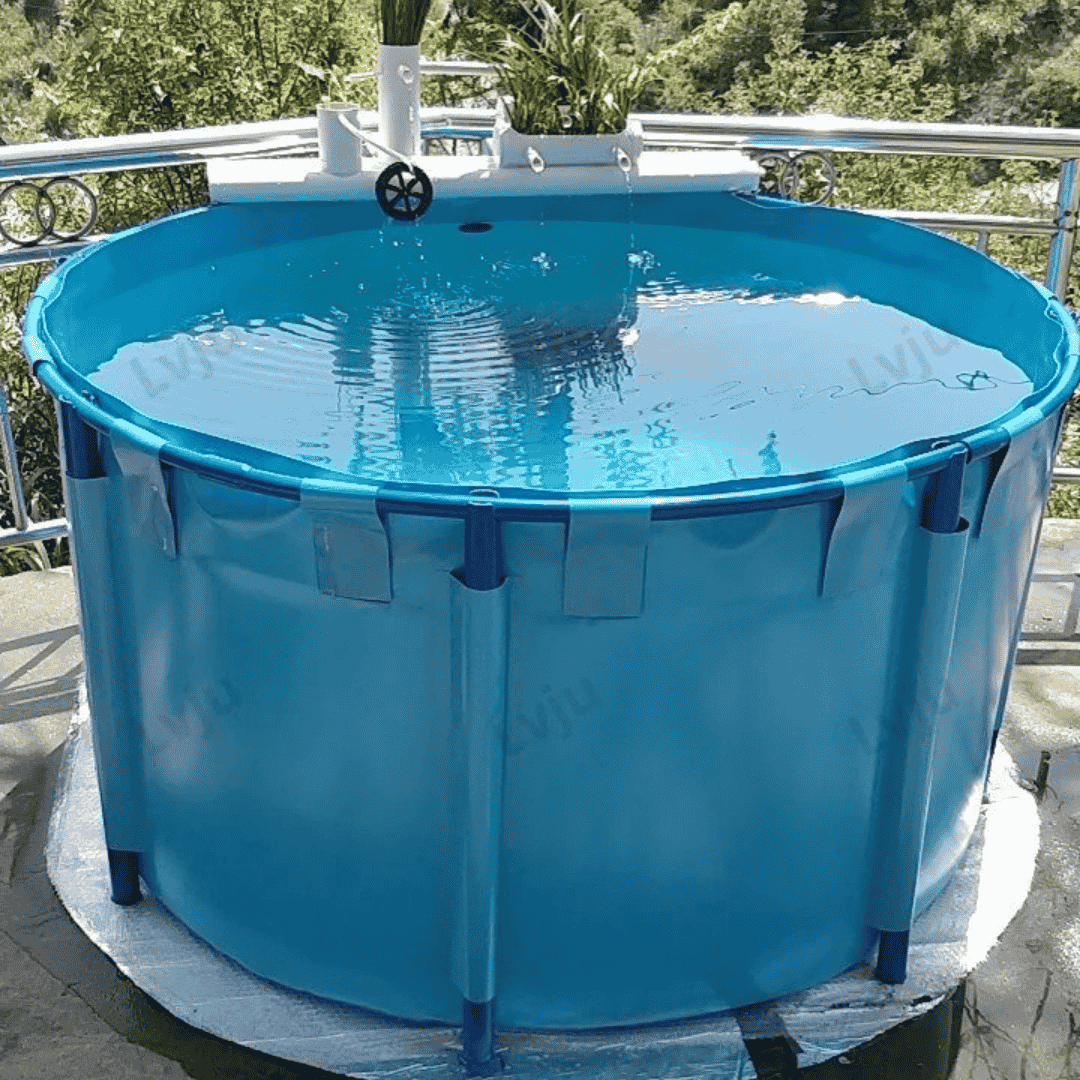280 Gallons Round Aquaculture Aquaponic Breeding Fish Farms Aquarium Pond Fish Tank