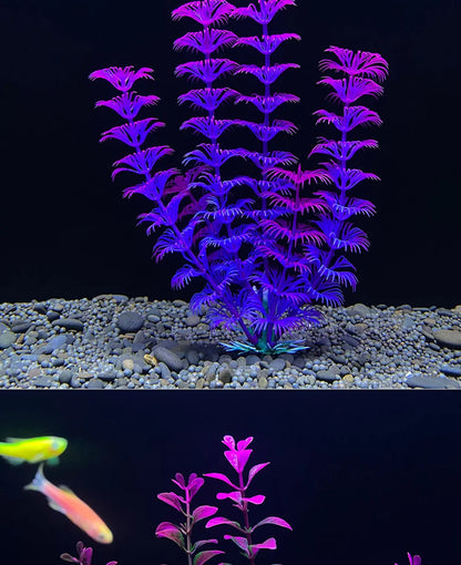 18cm Artificial Aquarium Plant – Soft Plastic Simulation Water Grass for Fish Tank Decoration