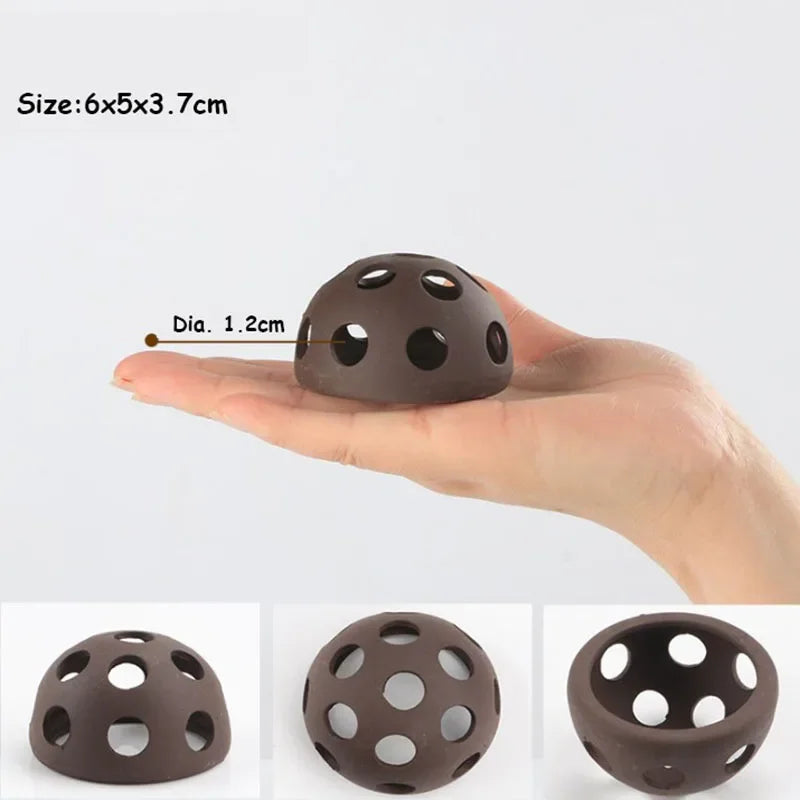 Ceramic Aquarium Shelter Houses – Shrimp & Fish Hiding Caves, Breeding Pots & Natural Stone-Style Tank Decor