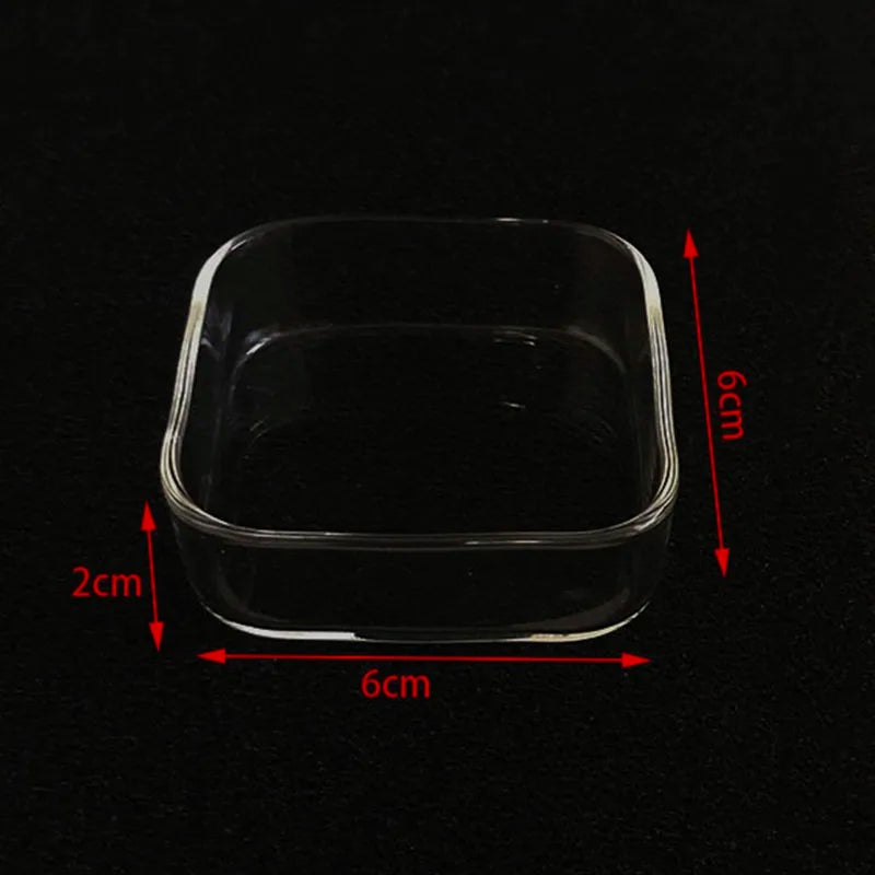 10cm–40cm Glass Shrimp Feeding Tube with Dish