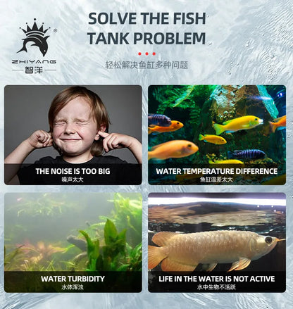 Aquarium Wavemaker Pump 360° Adjustable Wave Maker, Submersible Circulation & Aeration Pump for Fish Tanks 220–240V