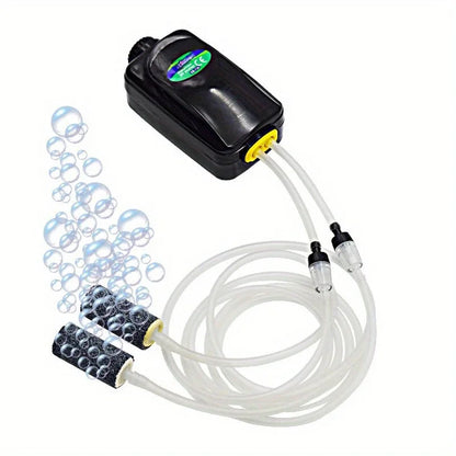 SOBO SB-738 Aquarium Oxygen Pump – Dual Outlet 3.5W Adjustable High-Power Air Pump for 50–60cm Tanks