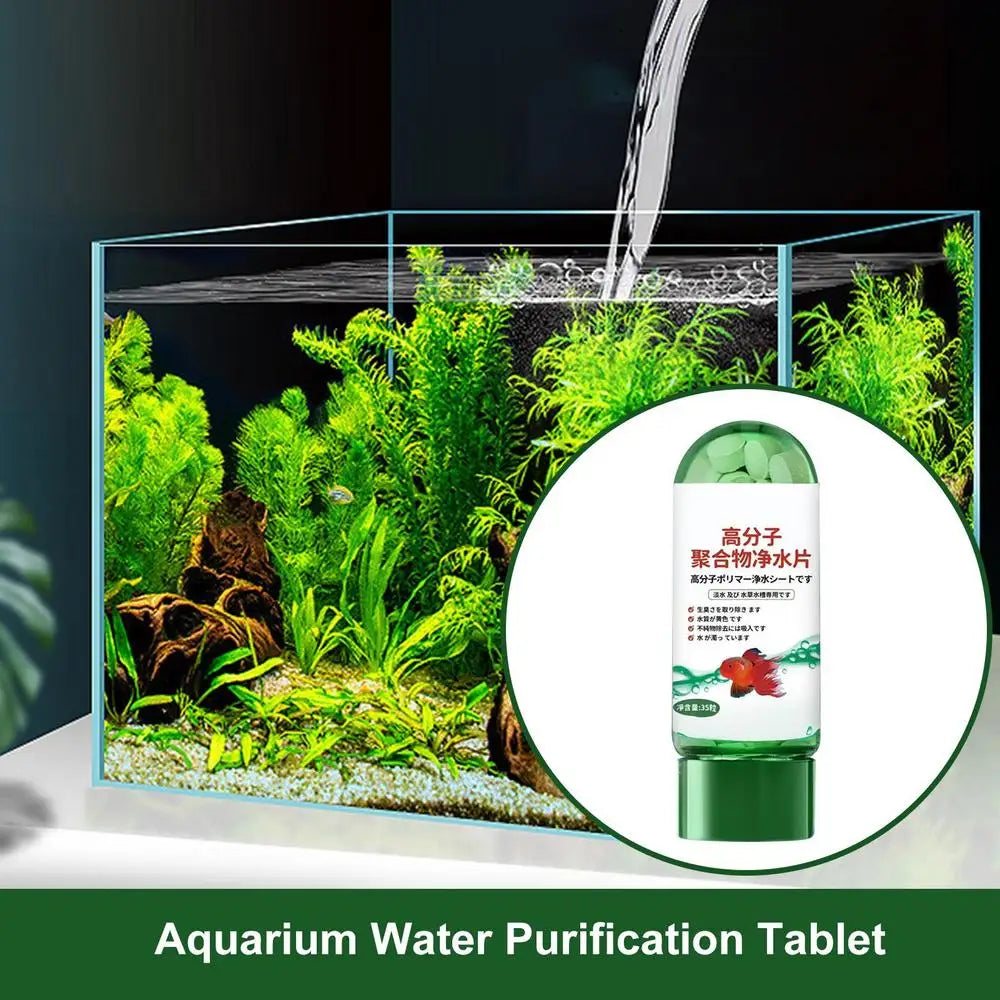 Aquarium Water Purification Tablets – Fast-Acting Filter Tablets for Clear, Healthy Fish Tank Water