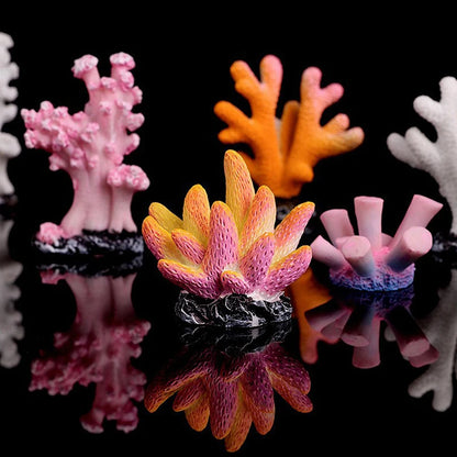 Artificial Resin Coral & Starfish Decor – Vibrant Reef-Style Ornament for Fish Tanks, Aquariums, and Home Displays
