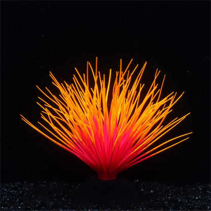 Fluorescent Silicone Aquatic Plant Aquarium Decoration – Soft, Non-Toxic Glow Ornament