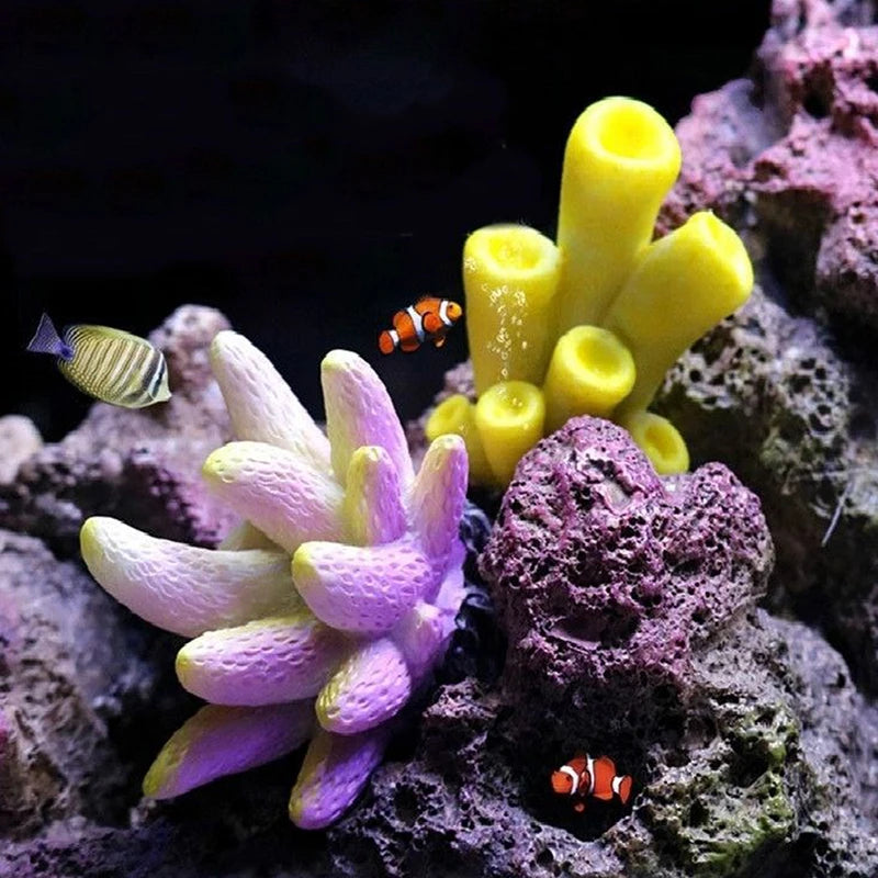 Artificial Resin Coral & Starfish Decor – Vibrant Reef-Style Ornament for Fish Tanks, Aquariums, and Home Displays