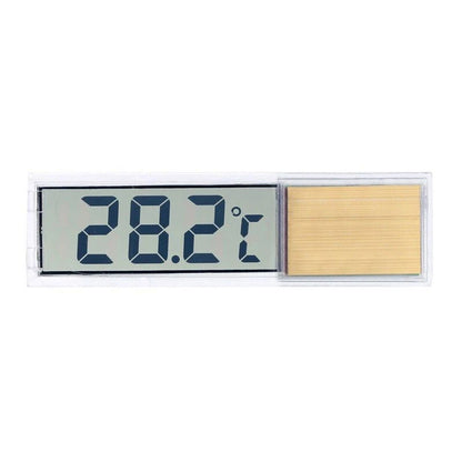 Digital LED Aquarium Thermometer – External Stick-On Fish Tank Temperature Gauge (Silver/Gold)