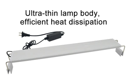 Super Slim LED Aquarium Light – Waterproof Plant Growth Lamp with Clip-On Mount, 5730 LEDs, 18–72 cm, 220–240V