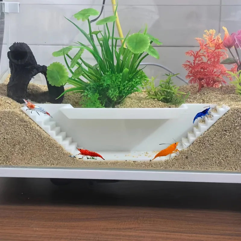 Underground Aquarium Tunnel Hideout – Fish & Shrimp Shelter, Buried Corner Cave for Corydoras, Loaches, Plecos & Shrimp Tanks