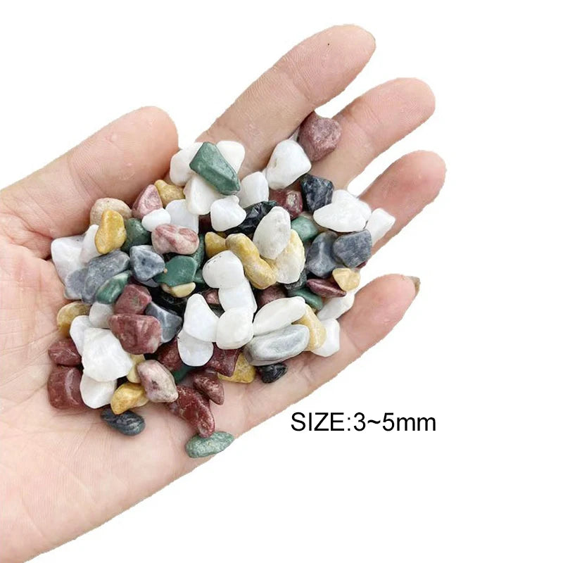 300g / 600g / 900g Mixed Natural Rainflower Stone – 3-5mm Aquarium Gravel for Fish Tank Bottom Landscaping, Plant Pot Decor & DIY Crafts