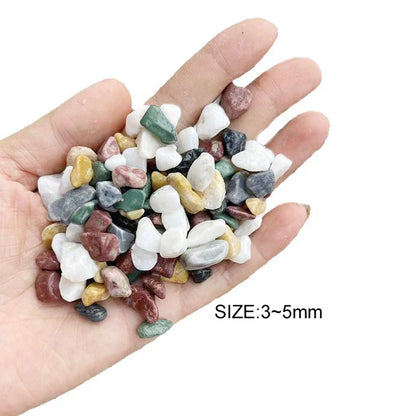 300g / 600g / 900g Mixed Natural Rainflower Stone – 3-5mm Aquarium Gravel for Fish Tank Bottom Landscaping, Plant Pot Decor & DIY Crafts