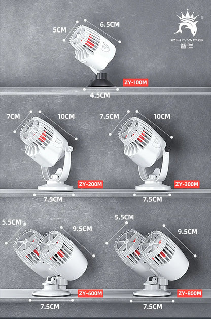 Aquarium Wavemaker Pump 360° Adjustable Wave Maker, Submersible Circulation & Aeration Pump for Fish Tanks 220–240V