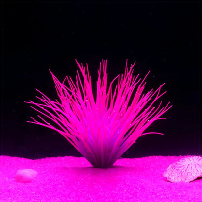 Fluorescent Silicone Aquatic Plant Aquarium Decoration – Soft, Non-Toxic Glow Ornament