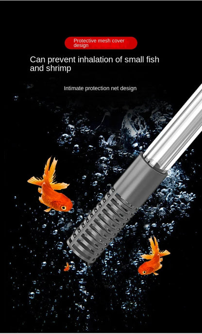 Aquarium Siphon Vacuum Cleaner – Manual Water Changer & Gravel Cleaner Pump for Fish Tanks