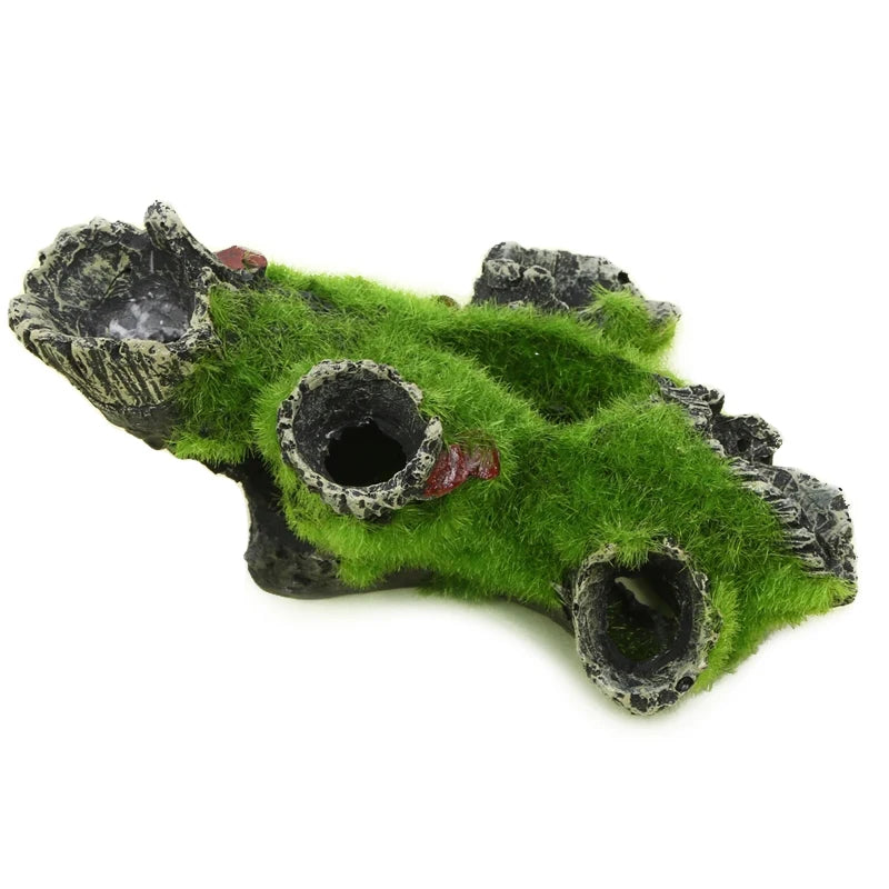 Resin Tree-House Style Shrimp Cave Hideout – Aquarium Breeding Shelter & Decorative Landscaping Prop