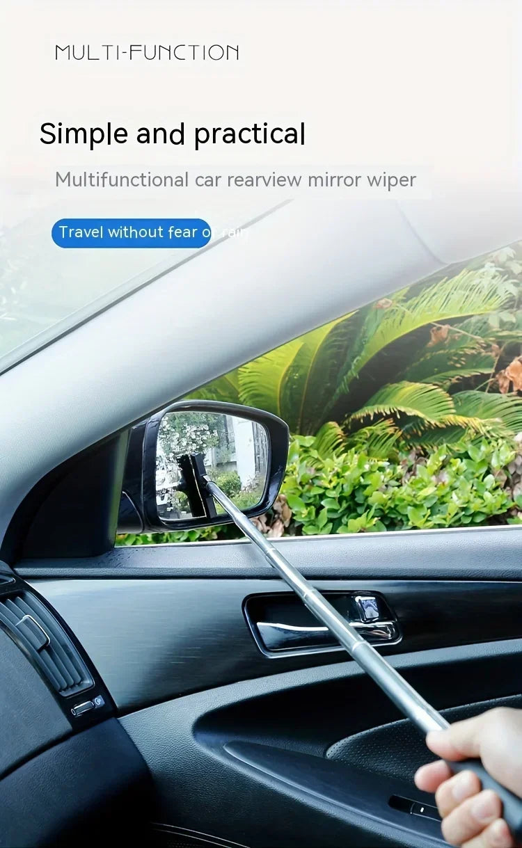 Telescopic Aquarium Silicone Scraper – Stainless Steel Extendable Cleaning Brush for Algae Removal & Glass Maintenance