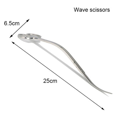 Aquarium Cleaning Tools Set Stainless Steel Scissors Tweezers Shovel Wave Trimmer Aquatic Plant Care Kit for Fish Tanks