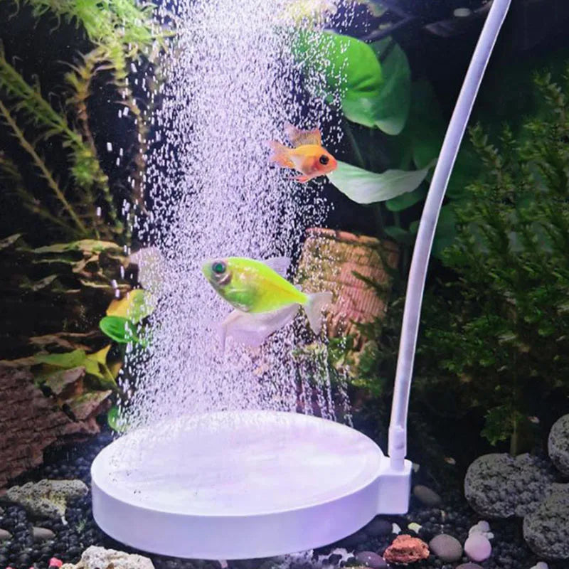 3.5cm 5cm 8cm 10cm Aquarium Air Stone Bubble Aerator Plate With Tube