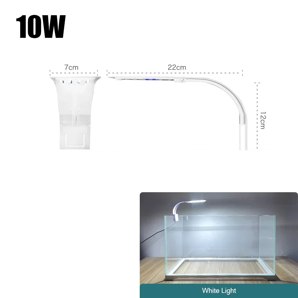 Super Slim LED Aquarium Light – Clip-On Waterproof Plant Grow Lamp