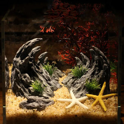 Resin Canyon Rock Aquarium Decoration Set