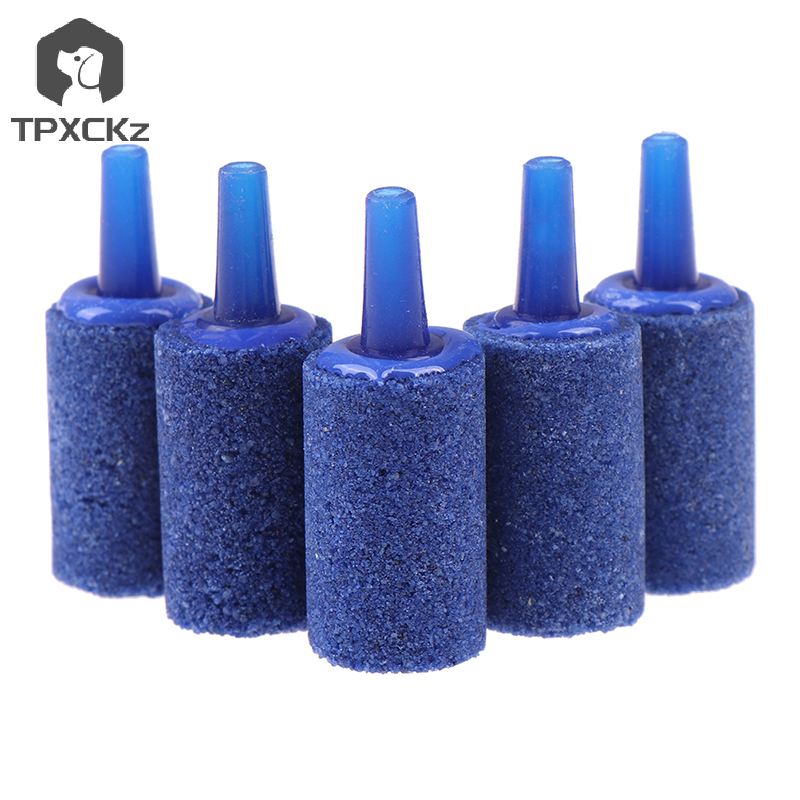 5/10pcs Mini Cylinder Air Stone for Aquariums — High-Efficiency Bubble Aerator for Fish Tanks & Pumps