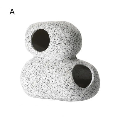 Clay Pot Aquarium Shelter – Ceramic Fish & Shrimp Cave Hideout for Natural Aquascape Decoration