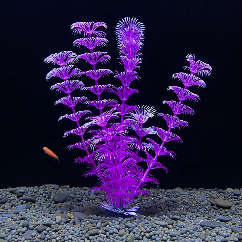18cm Artificial Aquarium Plant – Soft Plastic Simulation Water Grass for Fish Tank Decoration