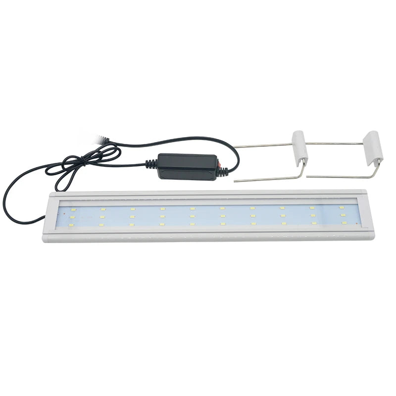 Super Slim LED Aquarium Light – Waterproof Plant Growth Lamp with Clip-On Mount, 5730 LEDs, 18–72 cm, 220–240V
