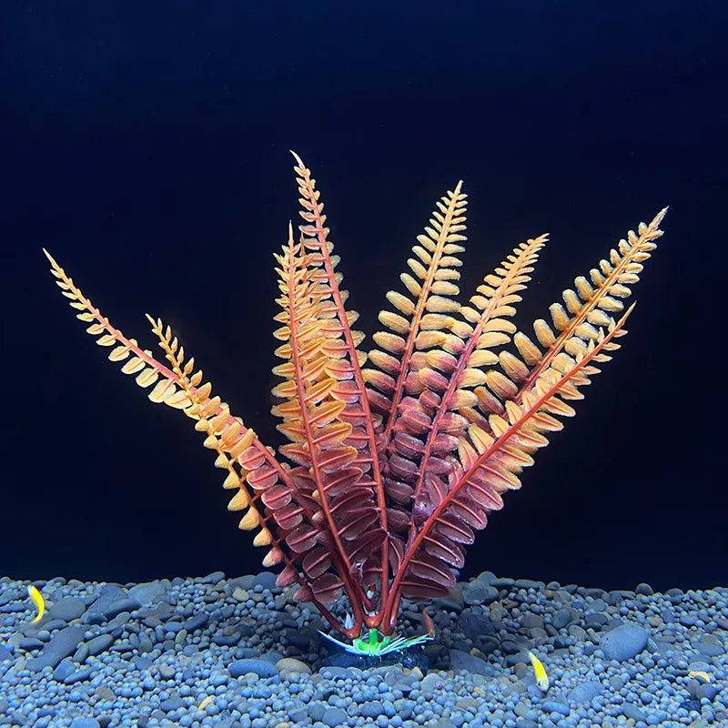 18cm Artificial Aquarium Plant – Soft Plastic Simulation Water Grass for Fish Tank Decoration