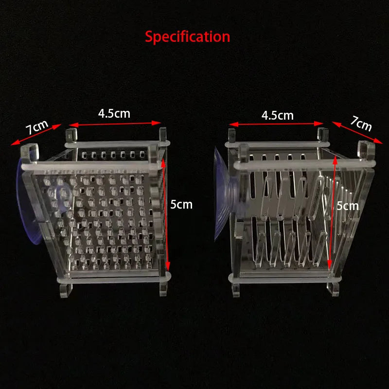 Acrylic Hanging Aquarium Planting and Feeding Cup
