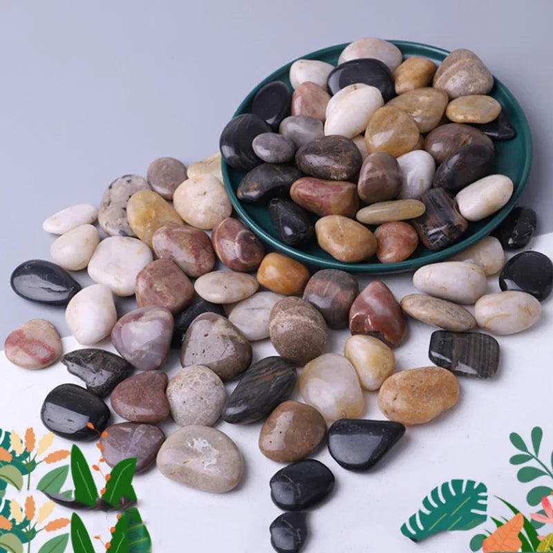 250g 500g Natural Aquarium Decorative Stones 3–5cm