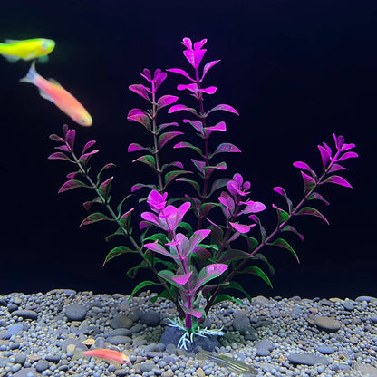 18cm Artificial Aquarium Plant – Soft Plastic Simulation Water Grass for Fish Tank Decoration