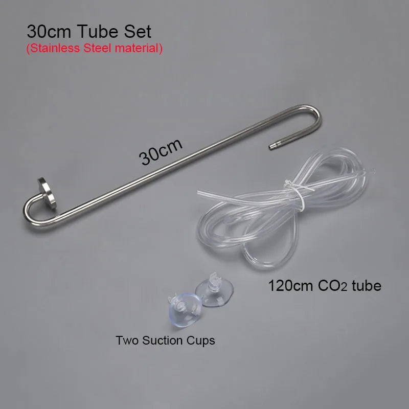 Stainless Steel CO2 Diffuser with Nano Atomizer Disc for Planted Aquariums