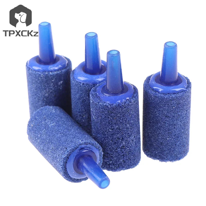 5/10pcs Mini Cylinder Air Stone for Aquariums — High-Efficiency Bubble Aerator for Fish Tanks & Pumps