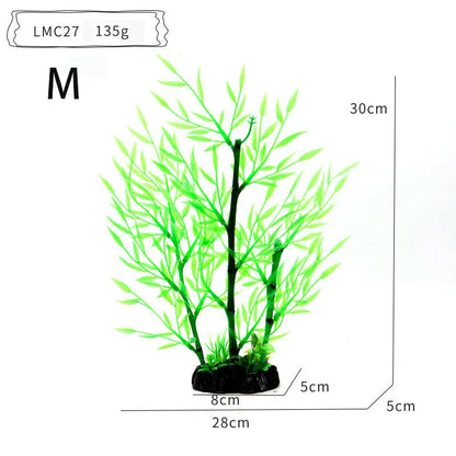 Artificial Aquarium Bonsai Tree – Resin Base with Lush Green Foliage for Aquascaping & Fish Tank Landscaping