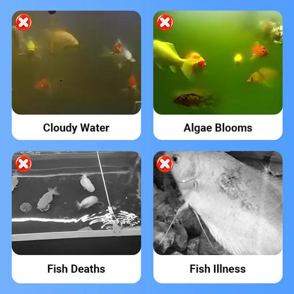 Aquarium Water Clarifier + Methylene Blue Treatment Kit | 2-in-1 Tank Care for Clear Water, Disinfection & Healthy Fish (Fresh & Saltwater)