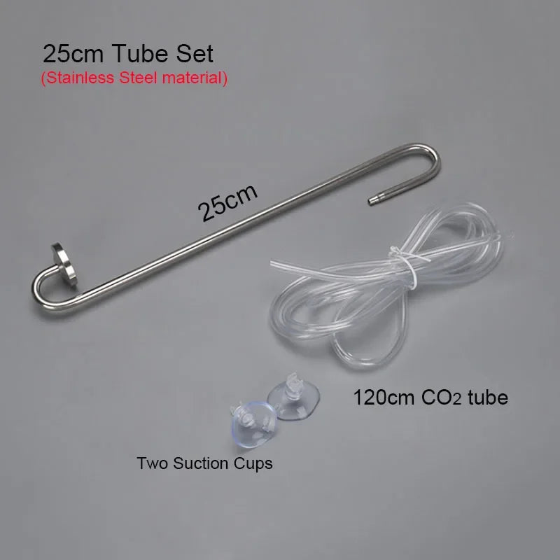 Stainless Steel CO2 Diffuser with Nano Atomizer Disc for Planted Aquariums