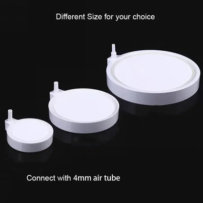 3.5cm 5cm 8cm 10cm Aquarium Air Stone Bubble Aerator Plate With Tube