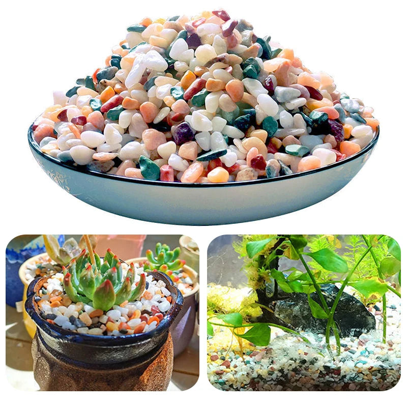 300g / 600g / 900g Mixed Natural Rainflower Stone – 3-5mm Aquarium Gravel for Fish Tank Bottom Landscaping, Plant Pot Decor & DIY Crafts
