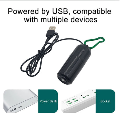 USB Mini Aquarium Air Pump – Silent Oxygenator with Air Stone, Portable 5V Oxygen Aerator for Fish Tanks & Outdoor Use