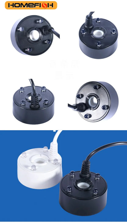 5V USB Mist Maker – Ultrasonic Fogger Atomizer for Aquariums, Ponds & Water Features with 4-LED Lights